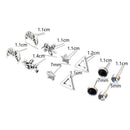 6 Pair Bohemian Women Girl Cuff Clip Ear Stud Earring Gifts Jewelry Crystal D3G1