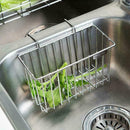 1* Kitchen Stainless Steel Hollow Out Sink Storage Rack Holder Sponge Soap T4O6
