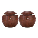 Essential Oil Diffuser (2 Pieces), Aroma Diffuser with LED Light, Essential