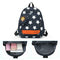 Women Canvas Backpack Teenager Girls Schoolbag Large Knapsack (Navy Blue)