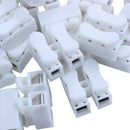 50PCS CH2 Spring Quick Wire Connector Cable Clamp Terminal Block Connector  M7Q2