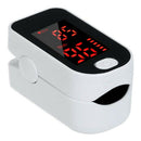Fingertip Pulse Oximeter, Blood Oxygen Saturation Monitor for Adults, White