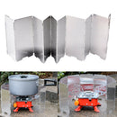 9 Plates Wind Deflectors Foldable Outdoor Camping Gas Stove Wind Shield Scre,a