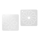 2Pcs Plastic Flower Quilting Stencil Template for Stitching Painting Craft