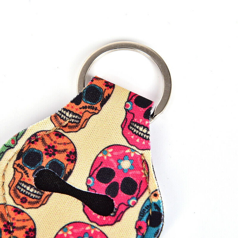 Waterproof Neoprene Floral Lipstick Chapstick Lip Balm Holder Bag Key Ch_AUA Bj