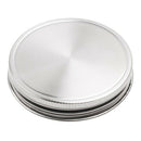 8 Pcs Stainless Steel Jar Lids 86Mm Sealed Leak Proof Cover With Silicone S