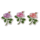 50pcs Rose Flower 2 Holes Wooden Buttons Scrapbook Embellishment Craft 32mm