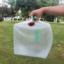 20L Water Carrier Containers Foldable Collapsible With Camping Tap Bottles G6A3