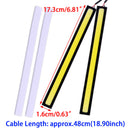2pcs WHITE COB LED Strip 17cm Bright Daytime Running Light DRL Fog Driving Lamp