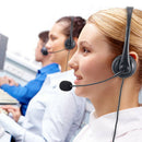 Wired USB Headset Noise Cancelling With Microphone Call Center Audio Controls
