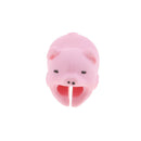 Animal Bite Cute Pig USB Data Charger Cable Headphone Saver Protector Sleeve