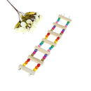 Bird Swing Wooden Bridge Ladder Climb Cockatiel Parakeet Budgie Parrot Pet ToyBX