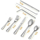 Silverware Set, 23-Piece Flatware Set, Stainless Steel Cutlery Tableware Di