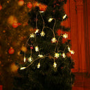 Battery Box LED String Light Waterproof Snowflake Fairy Decor Lamp (2m)