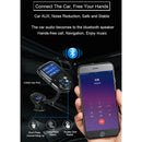 Handsfree LCD Screen Car Bluetooth MP3 Player Dual USB Charging FM Transmit