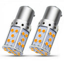 2* Error Free No Hyper Flash Amber Bau15s 7507 PY21W LED Turn Signal Light Bulbs