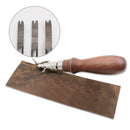 Steel 5in1 Leather Stitching Groover Skiving Edger Leather Cutting Tools Set