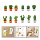 12 Pcs Cute Cactus Refrigerator Magnets,Decorative Fridge Magnet Locker Mag