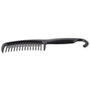 Pro Wide Tooth Hair Comb Antistatic Barber Styling Brush with Curved Hook