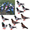 12Pcs Artificial Simulation Foam Bird, Feathered Dove Ornaments DIY Craft for
