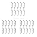 30pcs Ocean Boat Fishing Longline Snap Long Line Clips Float Tuna Clip S M L