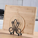 Steel Cutting Board Rack Dish Dryer Stand Organizer Draining Drainer Black