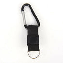 2 in 1 Camping Climbing Hiking Carabiner With Keychain Compass Hanger Key RingES