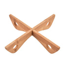 Bamboo Cross Tray Holder Pot Soup Bowl Mat Wood Bamboo Organizer Hot Pot PaS Hn