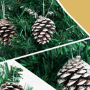 9X/set Christmas Pine Cone Baubles Santa Claus Xmas Tree Party Decor OrnamentES