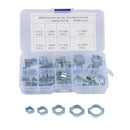 40PCS 5-15mm Double Ear Stepless Hose Clamps , Stainless Steel Wire Tube Pipe