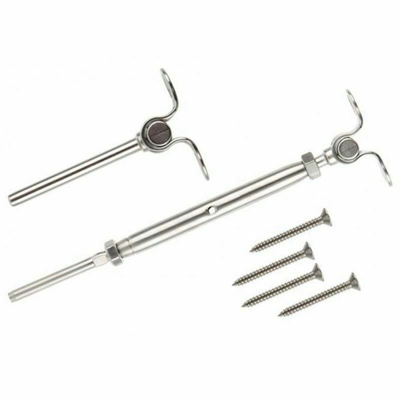 2set T316 Stainless Steel Deck Toggle Tensioner Set For 3/16 Cable Railing  R4S7