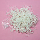 Hot 600 Pcs White Rubber Bands 24 Clips Practical For Vogue Loom Refill K TND