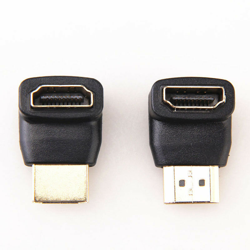 HDMI Male to Female Angle Port Saver Adapter Connector 90 or 270 Degree Cmple