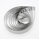10pcs Stainless Steel Metal Fondant Cake Mold Rose Petal Cookie Cutter