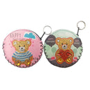 DIY Partial Drill Diamond Painting Cute Bear Leather Wallet Bag Pendants PU