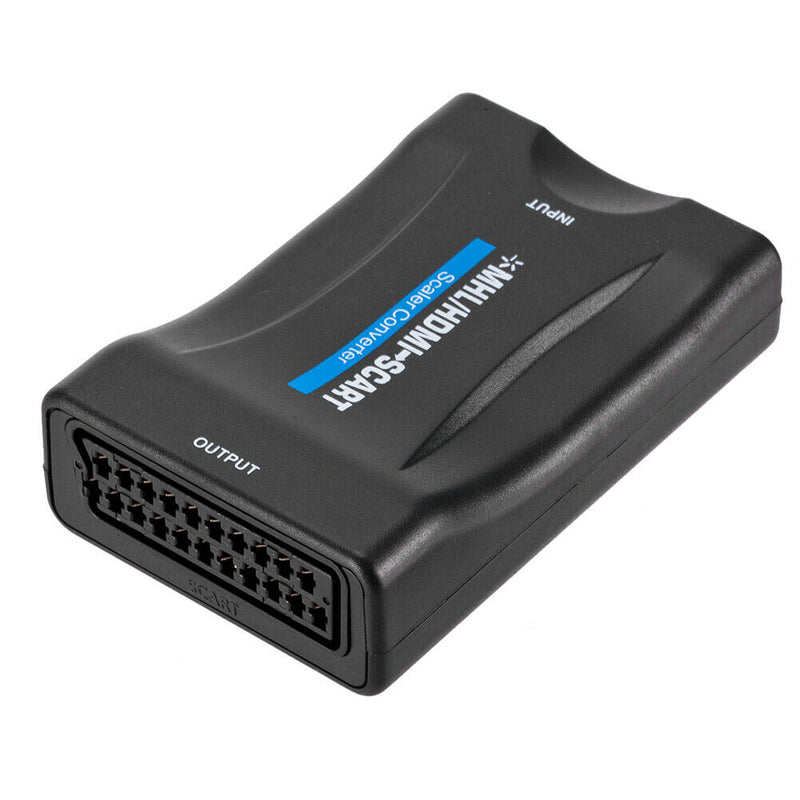 1080P HDMI to SCART Video Audio Upscale Converter Adapter for HD TV DVD  A