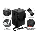 Car Trash Can with Cover Car Back Storage Box Folding Waterproof Trash Can  G5I7