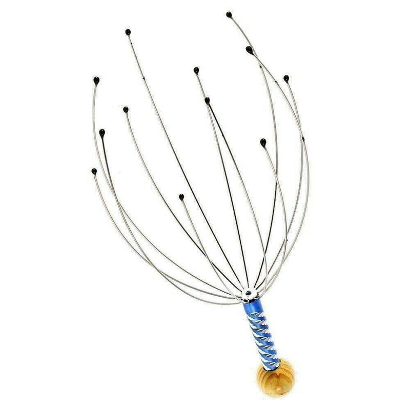 2 x/SET Head Massager Metal Scalp Neck Natural Relax Pain Body Relief Scratcher