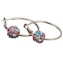 Pair of Big Ring Style Ear Hoops Earrings Earbobs Eardrop Jewelry for Women