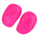 2pcs Salon Hair Dye Ear Covers Earmuffs Prevent from Stain (Rose Red)