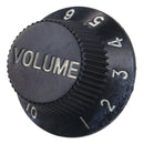 Set of 3 Black speed tone button volume with detail for electric guitar pic