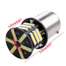 2 Pieces Car BA15S 1156 21LED Turn Signal Backup Reverse Light 6000K White