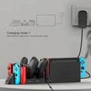 Fit for Nintend Switch Joy-Con Pro PG-9187 6 in 1 Charger Bracket Console Base