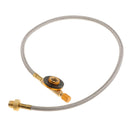 23in Propane Hose Adapter Coverter Outdoor Camping BBQ Gas Stove Hose w/ Valve