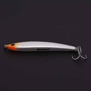 1pc fishing lure 13.5g 80mm sinking pencil lure metal hard bait hook 4