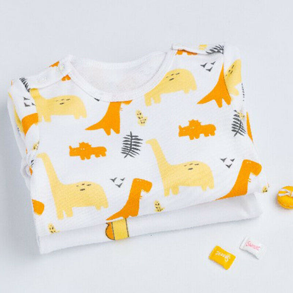 Baby Clothing Suit Cotton Cartoon Dinosaur Jumpsuit Newborn Baby Long-SleeveU7Q5