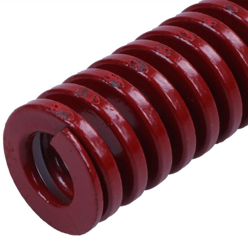 Red medium press compression spring loading die mold 16mm x 8mm x 50mm I2F1