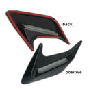 2pcs Universal Decorative Car Air Flow Intake Hood Scoop Bonnet Vent Covers