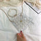 Pearls Clear Shoulder Handbags PVC Women Crossbody Top-handle Bags (White)