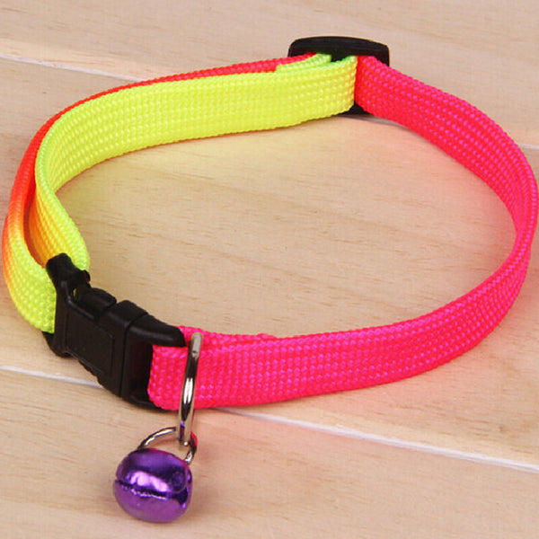 Dogs Puppy Cat Neck Strap  Lovely Adjustable Pet Collar Leash Lead Flat 3c